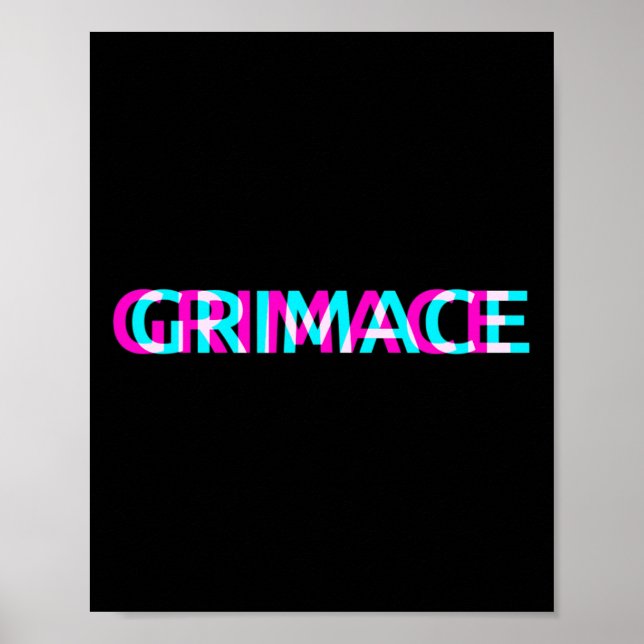 Affiche Grimace Edgy - Grunge esthétique Emo Pastel Goth H (Devant)
