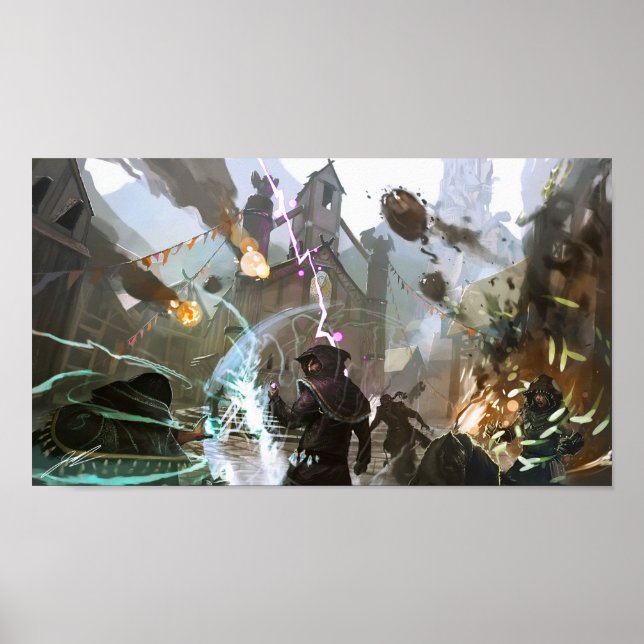 Affiche Grimoire : Manastorm Concept Art - Bataille de l'É (Devant)