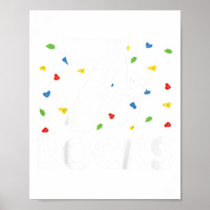 Affiche Grimpeur de 7 ans pour son anniversaire