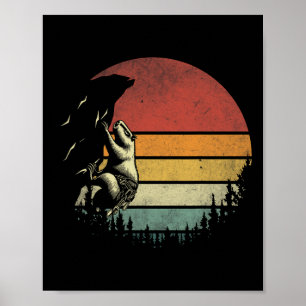 Affiche Grimpeur de Montagne Rétro Vintage Drôle Capyra Ro