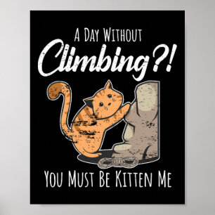Affiche Grimpeur de rochers Grimpeur de montagne Cragsman