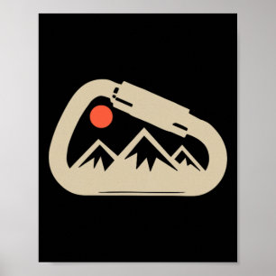 Affiche Grimpeur d'escalade Grimpeur de montagne Grimpeur