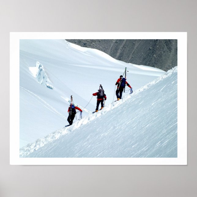 Affiche Grimpeurs, Mont Blanc, France (Devant)