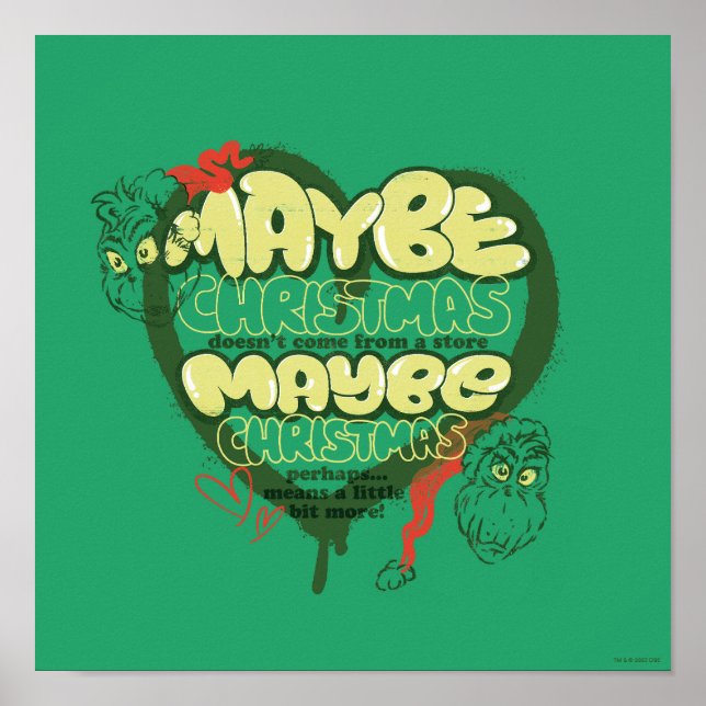 Affiche Grinch | Citation de Noël (Devant)