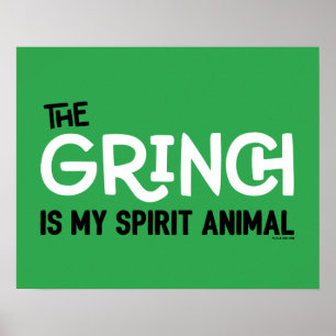 Affiche Grinch est mon Animal Spirituel