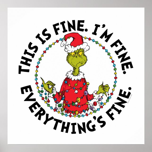 Affiche Grinch | Everything's Fine (Devant)