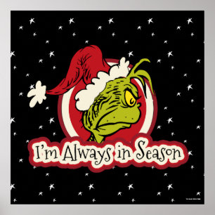 Affiche Grinch Je suis toujours en saison