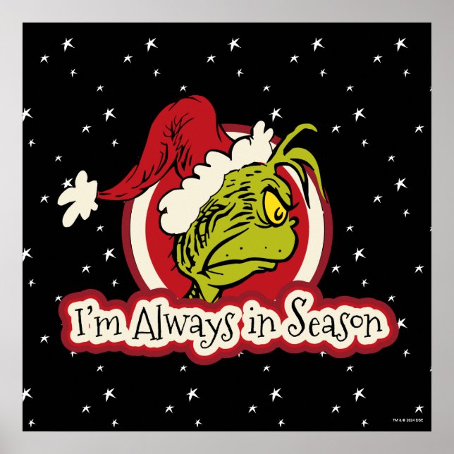 Affiche Grinch | Je suis toujours en saison (Devant)