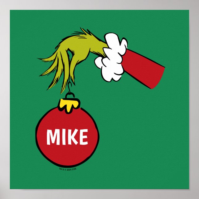 Affiche Grinch | Ornement Personnalisé (Devant)