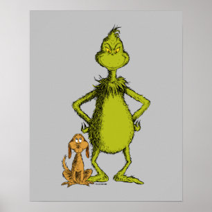 Affiche Grinch   posture de Max et Grinch