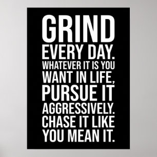 Affiche Grind Every Day - Motivational