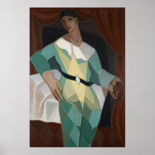 Affiche Gris - Arlequin