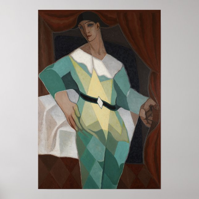 Affiche Gris - Arlequin (Devant)