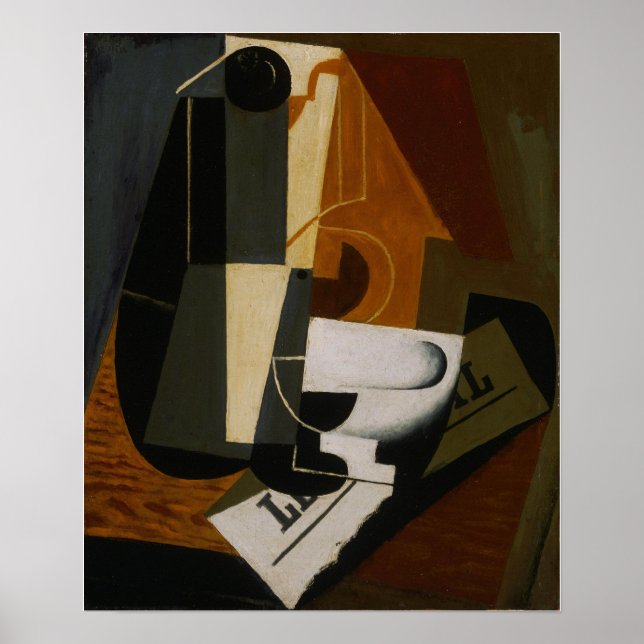 Affiche Gris - Café (Devant)