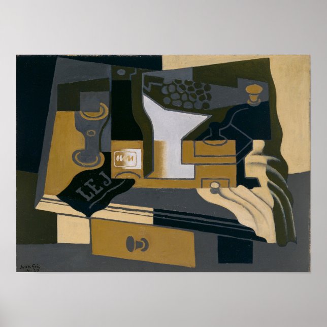 Affiche Gris - Café (Devant)