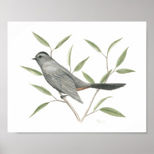 Affiche Gris Catbird Art