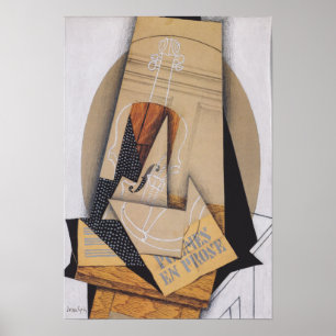 Affiche Gris - Composition Avec Violon