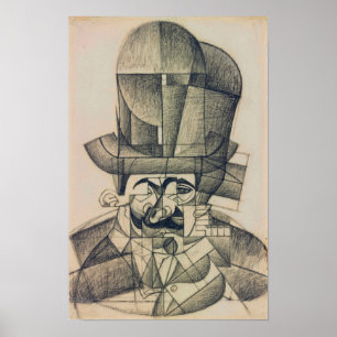 Affiche Gris - Homme avec Casquette opéra 1912