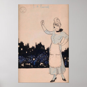 Affiche Gris - La Lune 1908