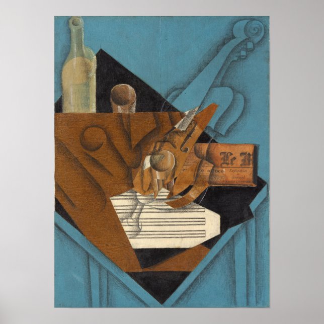 Affiche Gris - La Table du Musicien (Devant)