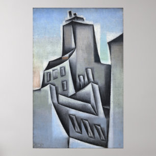 Affiche Gris - Maisons À Paris 1911