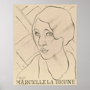 Affiche Gris - Marcelle La Brune 1921