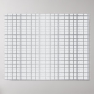 Affiche Gris, moderne, simple, cool, lignes de grille tend