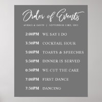 Gris Ordre des événements Horaire du jour de maria
