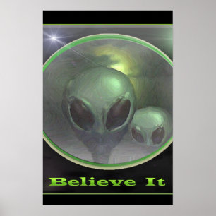 Affiche Gris paranormaux d'UFO