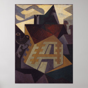 Affiche Gris - Paysage à Beaulieu