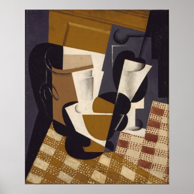 Affiche Gris - Pichet Et Verre 1916 (Devant)