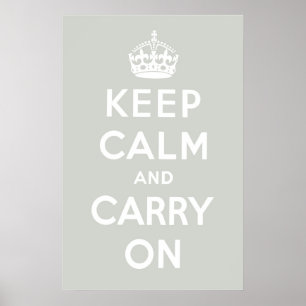 Affiche Gris platine