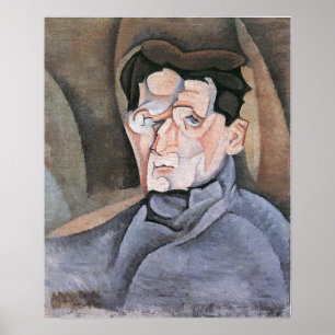 Affiche Gris - Portrait De Maurice Raynal 1912