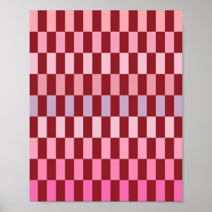 Affiche Gris rose crème 03 Cerise