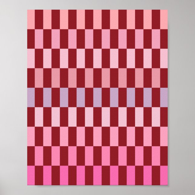 Affiche Gris rose crème 03 Cerise (Devant)