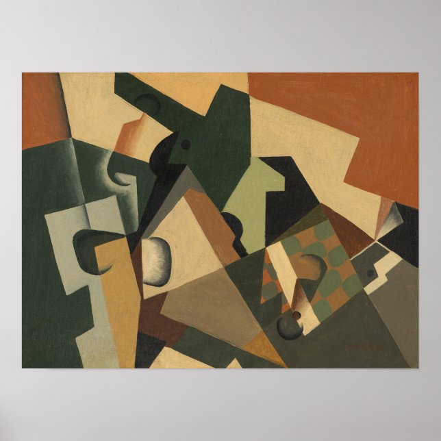 Affiche Gris - Verre Et Panneau De Contrôle 1917 (Devant)