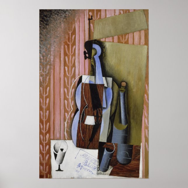 Affiche Gris - Violon (Devant)