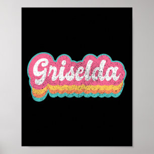 Affiche Griselda Prénom Fille Vintage les années 70 80s Pe