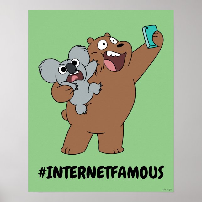 Affiche Grizz & Nom Nom - #InternetFamous (Devant)