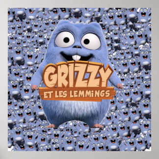 Affiche Grizzy et la collection préférée des enfants Lemmi