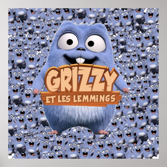 Affiche Grizzy et la collection préférée des enfants Lemmi (Devant)