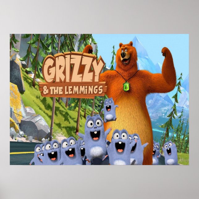 Affiche Grizzy et les Lemmings (Devant)
