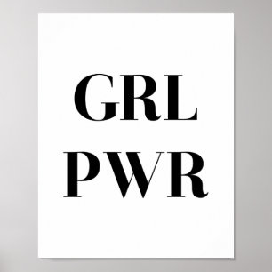 AFFICHE GRL PWR