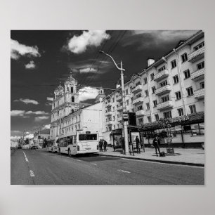 Affiche Grodno Belarus Cityscape Architecture Ville Vue
