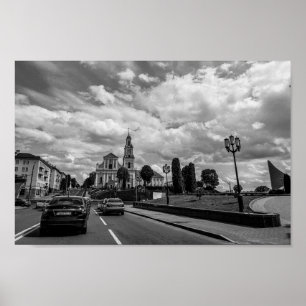 Affiche Grodno Belarus Cityscape Architecture Ville Vue