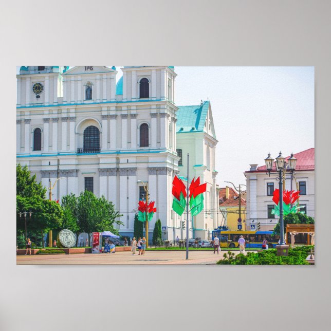Affiche Grodno Biélorussie Architecture Vie Personnes (Devant)