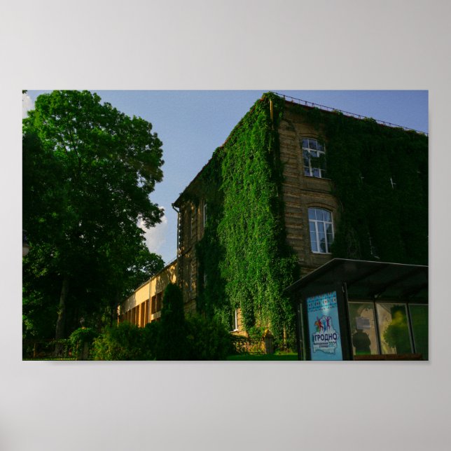 Affiche Grodno Biélorussie Université d'architecture (Devant)