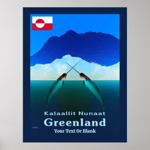 Affiche Groenland - Narwhal