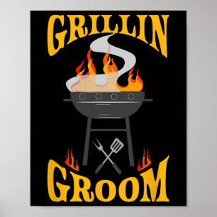 Affiche Groom Bbq Grill Smoker Et Barbecue Chef