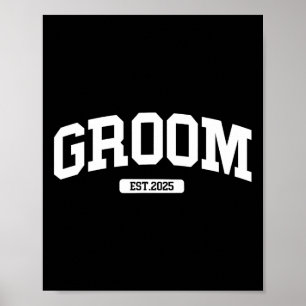 Affiche Groom Bride 2025 Couples mariés Fiançailles W